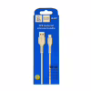Дата кабель USB 2.0 AM to USB-C 1.0m 2.4A silicone white Denmen (DM-D42T-WH) - Image 4