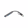 Концентратор Dynamode USB Type-C + USB-A to 1хUSB-C 3.0 1хUSB-A 3.0 2xUSB-A 2.0 dark grey (DM-UH-314AC) - Image 2