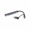 Концентратор Dynamode USB Type-C + USB-A to 1хUSB-C 3.0 1хUSB-A 3.0 2xUSB-A 2.0 dark grey (DM-UH-314AC) - Image 3