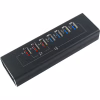 Концентратор Dynamode 4*USB3.0 data ports + 3*2.4А charge with Power Adaptor metal (DM-UH-P407) - Image 2