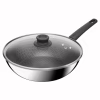 Сковорода Tefal ВОК Emotion+ Power з кришкою 28см (E3411655) - Image 1