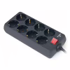 Сетевой фильтр питания REAL-EL REAL-EL RS-8 PROTECT, 1.8m, black (EL122300021) - Image 4