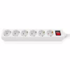 Мережевий фільтр живлення REAL-EL RS-6 Protect M 1.8m, white (EL122300031) - Image 1
