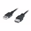 Дата кабель USB 2.0 AM/AF 2.0m Pro black REAL-EL (EL123500028) - Image 1