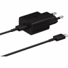 Зарядний пристрій Samsung USB-С 15W Black + Cable USB-C 1m (EP-T1510XBEGEU) - Image 1