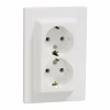 Розетка Schneider Electric ASFORA із заземленням подвійна біла 16А (EPH9900121) - Image 2