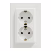 Розетка Schneider Electric ASFORA із заземленням подвійна біла 16А (EPH9900121) - Image 1