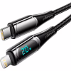 Дата кабель USB-C to Lightning 2.0m 20W Digital Display black Essager (EXCTL-YDA01) - Image 2