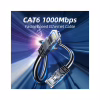 Патч-корд 3м UTP cat 6 RJ45 TopSpeed Ethernet Round Cable Black Essager (EXCWXY-JSC01) - Image 9