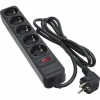 Сетевой фильтр питания Patron 1.8 m3*1.5mm2 (SP-1652) 5 розеток BLACK (EXT-PN-SP-1652) - Image 1