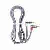 Кабель мультимедийный 3.5mm M to 2xRCA M 1.0m 90° corner Essager (EYPWT-MY0G-P) - Image 2