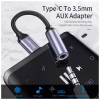 Переходник USB-C M to 3.5mm F 0.12m gray Essager (EZJE01-0G) - Image 3