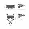 Универсальный автодержатель Essager Tourist Gravity Car Mount Phone Holder Black (EZJZL-TR01) - Image 10