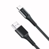 Дата кабель USB 2.0 AM to USB-C 1.2m Black Grand-X (FC-12B) - Image 2