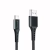 Дата кабель USB 2.0 AM to USB-C 1.2m Black Grand-X (FC-12B) - Image 3