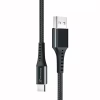 Дата кабель USB 2.0 AM to USB-C 1.2m Black Grand-X (FC-12B) - Image 1