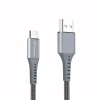 Дата кабель USB 2.0 AM to USB-C 1.2m Grey Grand-X (FC-12G) - Image 2