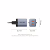Зарядний пристрій Vention 2xUSB-C PD45W GaN transparent gray (FCFH0-EU) - Image 11