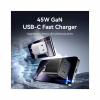 Зарядний пристрій Vention 2xUSB-C PD45W GaN transparent white (FCFW0-EU) - Image 2
