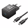 Зарядний пристрій Vention USB-C PD20W GaN black (FEPB0-EU) - Image 1