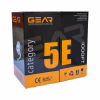 Кабель сетевой UTP 305м, cat.5e, CCA(25%), 4*2*0,51, PVC, indoor, grey GEAR (GEC-UTPCCA25051305) - Image 2
