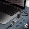 Концентратор Promate USB Hub 4 ports gigahub-c.grey (gigahub-c.grey) - Image 5