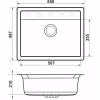Мойка кухонная GRANADO ARTES white з сифоном (gr3605) - Image 7