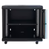 Шкаф настенный GEAR 12U 19" 600x450x650 мм, + полка 19", black (GWMSN-12U-600-450) - Image 2