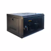 Шкаф настенный GEAR 6U 19'' 600x600x350 мм, + полка 19", black (GWMSN-6U-600-600) - Image 2