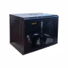 Шкаф настенный GEAR 9U 19'' 600x600x500 мм, + полка 19", black (GWMSN-9U-600-600) - Image 2