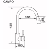 Змішувач GRANADO Campo LUX inox (gz0507L) - Image 6