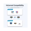 Кабель мультимедийный DisplayPort M to HDMI M 1.8m 4K40Hz black Vention (HFOBAC) - Image 5