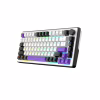 Клавіатура Hator Hellyberry HK75 Mechanical Linear RGB Wireless/Bluetooth/USB UA White/Violet (HK75_wireless) - Image 3