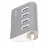 Концентратор Maxxter USB 3.0 Type-A 4 ports silver (HU3A-4P-01) - Image 3