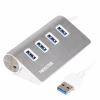 Концентратор Maxxter USB 3.0 Type-A 4 ports silver (HU3A-4P-01) - Image 1