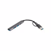 Концентратор Maxxter USB-C + USB-A to 1xUSB 3.0 + 2xUSB 2.0 + 1xUSB-C (HU3C-4P1CN-01) - Image 2