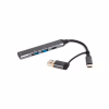 Концентратор Maxxter USB-C + USB-A to 1xUSB 3.0 + 2xUSB 2.0 + 1xUSB-C (HU3C-4P1CN-01) - Image 3
