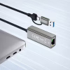 Адаптер USB-C + USB A to RJ45 Ethernet 100Mbps XO (HUB018.black) - Image 4