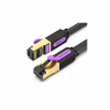 Патч-корд 0.5м, FTP cat 7 RJ-45 black Vention (ICABD) - Image 1