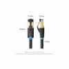 Патч-корд 1.5м, S/FTP cat 8 RJ-45 black Vention (IKABG) - Image 12