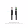 Патч-корд 3м, S/FTP cat 8 RJ-45 black Vention (IKKBI) - Image 11