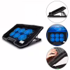 Подставка для ноутбука IceCoorel 10-17", 6*70mm 1800 RPM, 2*USB, + LCD, 365*297*30mm, Black (K8) - Image 6