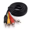 Кабель мультимедийный 3.5mm M to 3xRCA M 1.5m Extradigital (KBV1731) - Image 1