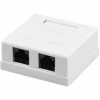 Компьютерная розетка RJ45x2 UTP cat.5e Kingda (KD-WP6035-C5e) - Image 1