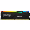 Модуль пам'яті для комп'ютера DDR5 16GB 5200 MHz Beast Black RGB Kingston Fury (ex.HyperX) (KF552C40BBA-16) - Image 1