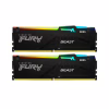 Модуль пам'яті для комп'ютера DDR5 64GB (2x32GB) 5600 MHz Beast RGB Kingston Fury (ex.HyperX) (KF556C36BBEAK2-64) - Image 1
