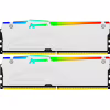 Модуль пам'яті для комп'ютера DDR5 64GB (2x32GB) 5600 MHz Beast White RGB Kingston Fury (ex.HyperX) (KF556C36BWEAK2-64) - Image 2