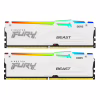 Модуль пам'яті для комп'ютера DDR5 64GB (2x32GB) 5600 MHz Beast White RGB Kingston Fury (ex.HyperX) (KF556C36BWEAK2-64) - Image 1