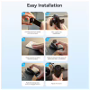 Универсальный автодержатель Vention 4.7-7.2" зажим One Touch, присока, черный (KSCB0) - Image 11