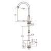 Смеситель AQUATICA KT-1G170P - Image 3